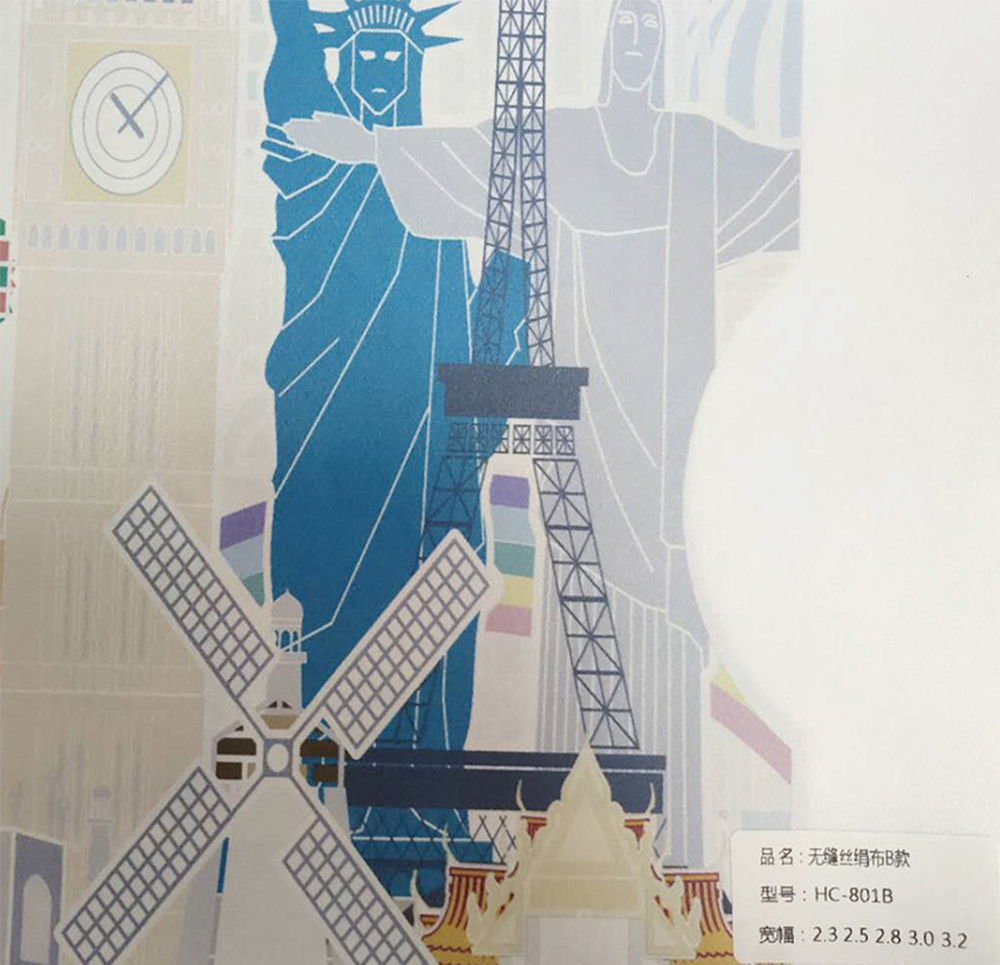 深圳無縫絲絹布、無縫墻布背景、臥室客廳墻布油性噴繪UV印刷