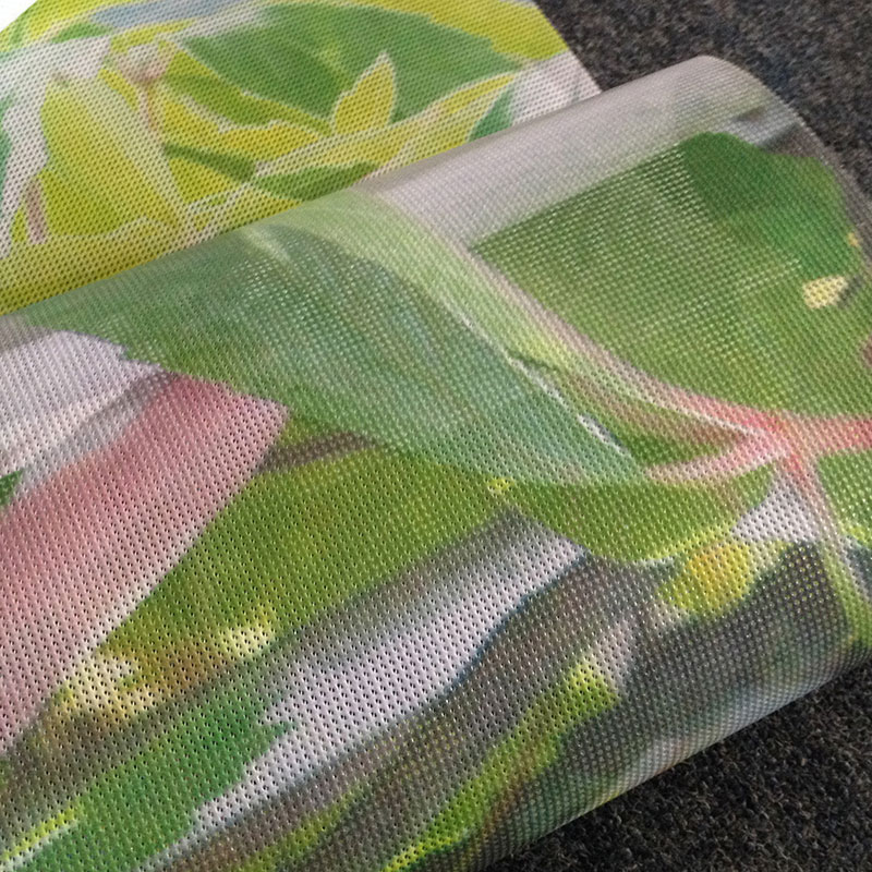 深圳網格布制作廠家——單面雙面網格布網眼布 樓體廣告掛幔 商場中庭掛畫