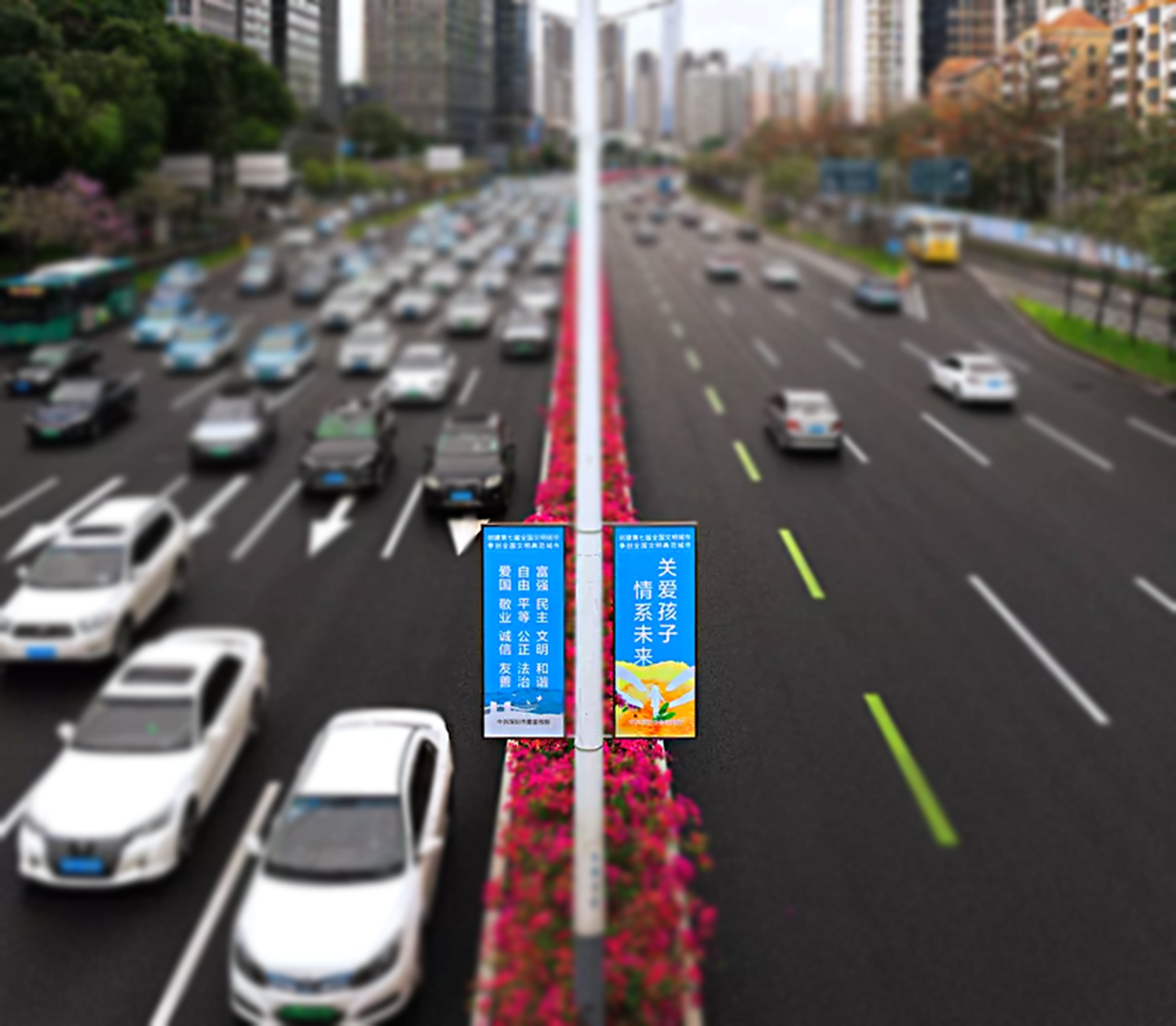 燈桿道旗廣告牌/路燈桿旗架子/道旗戶外雙面宣傳/馬路電線桿道旗