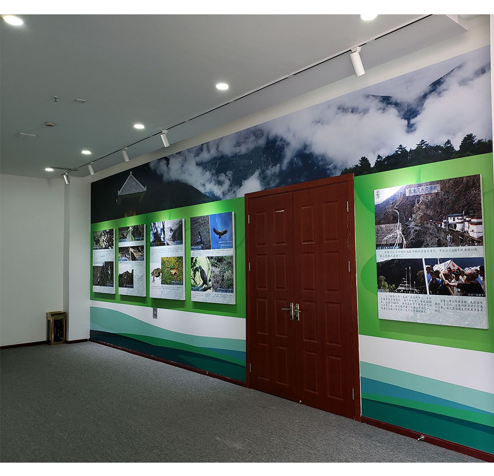 展廳墻布宣絨布定制 無紡布 uv油畫布相框畫面定制