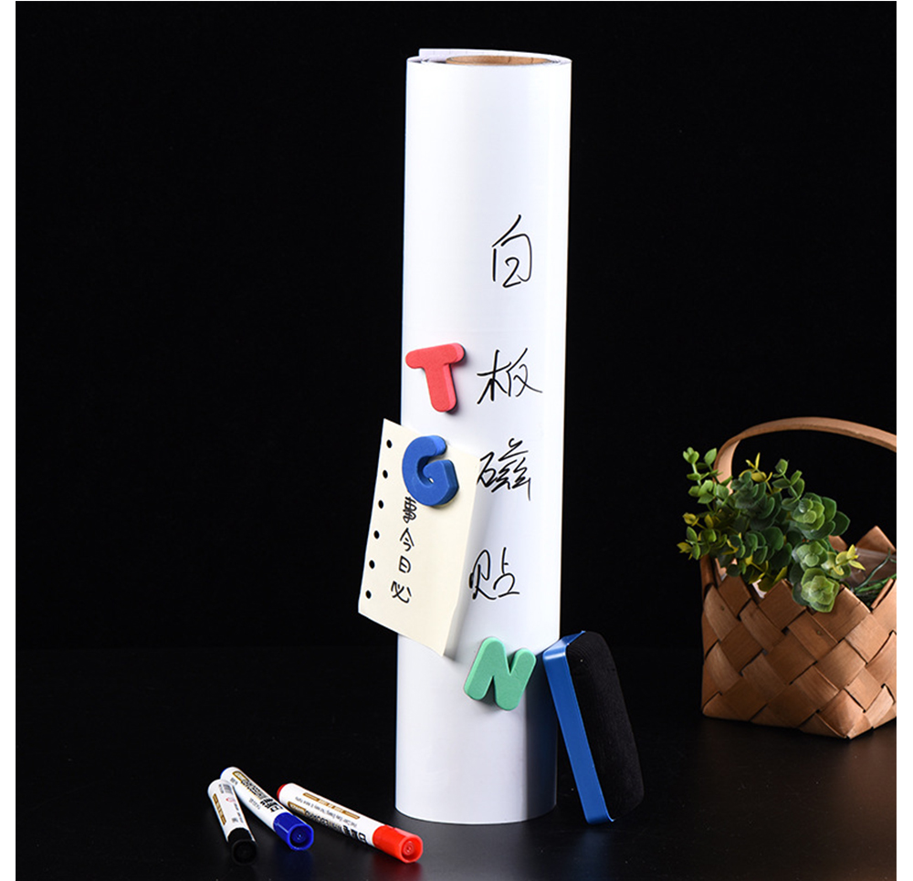 磁性兒童涂鴉辦公教學(xué)雙層加厚吸磁性黑板貼/綠板貼/軟白板貼
